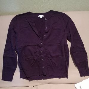 Deep purple cardigan